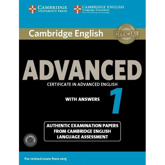 Cae Practice Tests Cambridge English Advanced 1 for Revised Exam from 2015 Student's Book Pack (Student's Book with Answers and A, (Paperback)