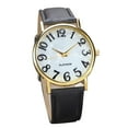thumbnail image 1 of Caeoweyjj Talking Watch for Seniors Womens Watches for Ladies Big And Tall Watches Large Wrist Men Large Face Watch for Women Seniors Mens Watch Expansion Band Women Retro Digital Dial Leather Band, 1 of 3
