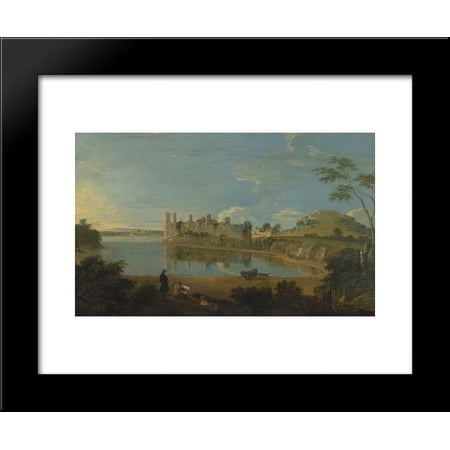 Caernarvon Castle 20x24 Framed Art Print by Richard Wilson
