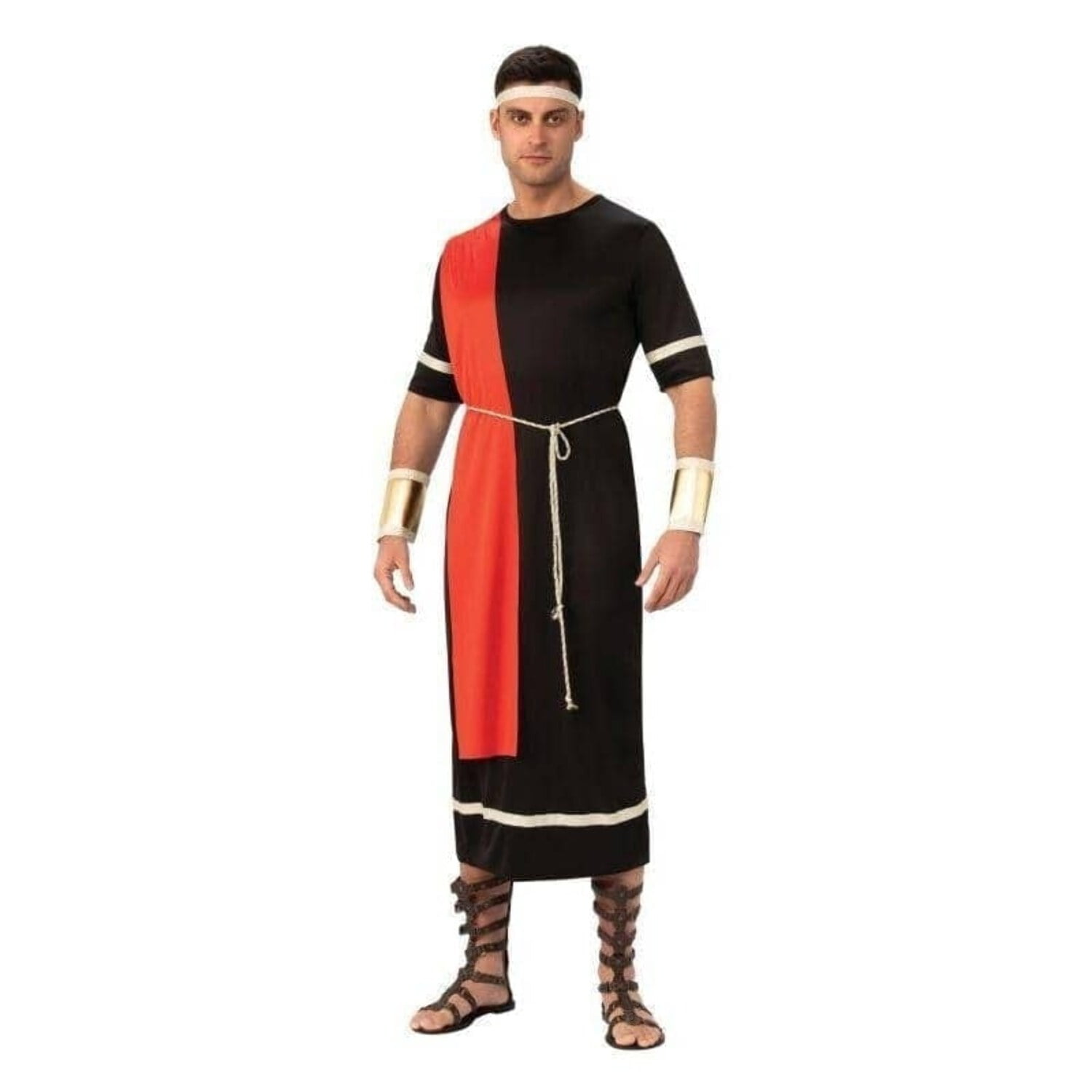 Caesar Costume Mens Black Roman Toga Caesar Costume Mens Black Roman Toga