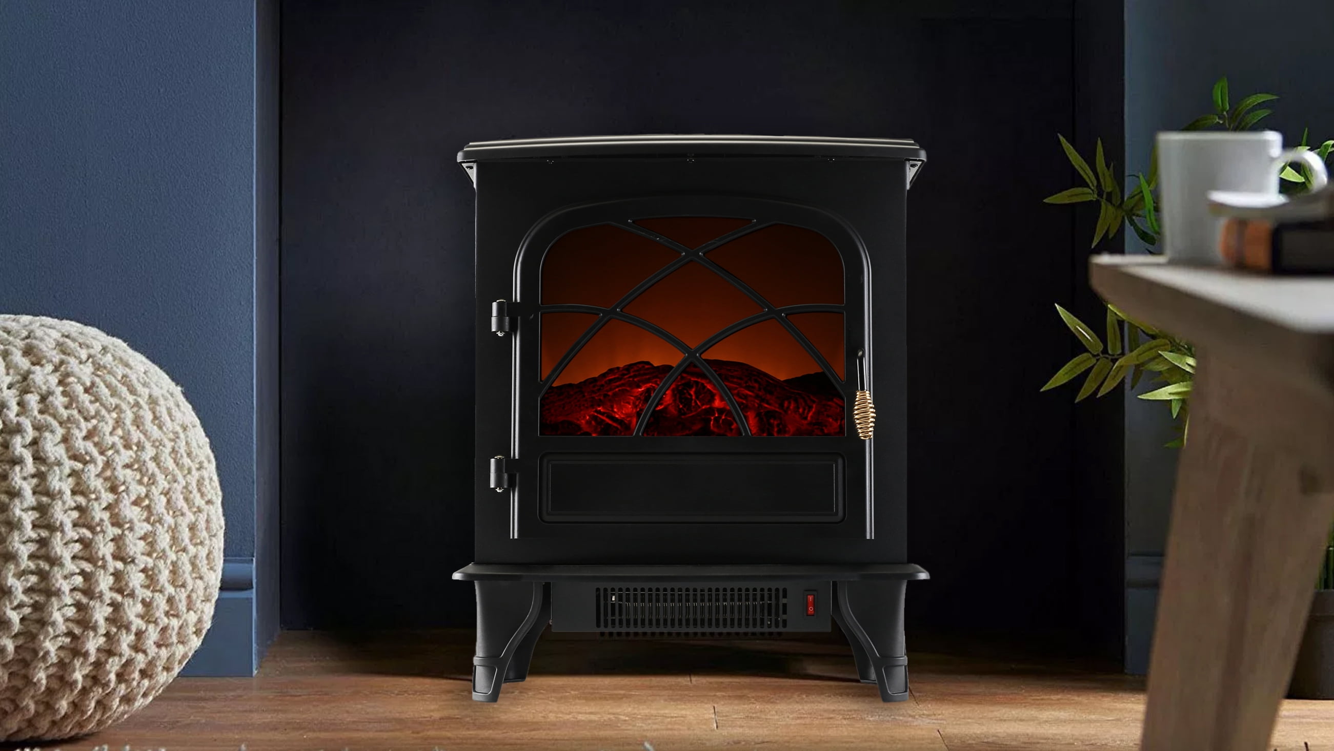 Caesar Fireplace Portable Electric Stove Fireplace Heater 1500W