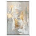 thumbnail image 1 of Caesar Grey Canvas Midcentury Abstract by Art Remedy, White Frame, 10" x 15", 1 of 7