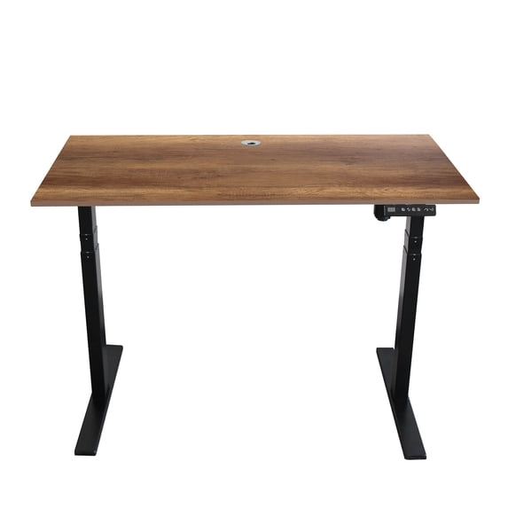 Caesar Hardware A3-52B Ergonomic 52-in 3 Memory Buttons LED Electric Automatic Height Adjustable Sit to Stand Work Office Desk, Multiple Colors