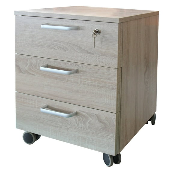 Caesar Hardware Wood Mobile Storage Cabinet