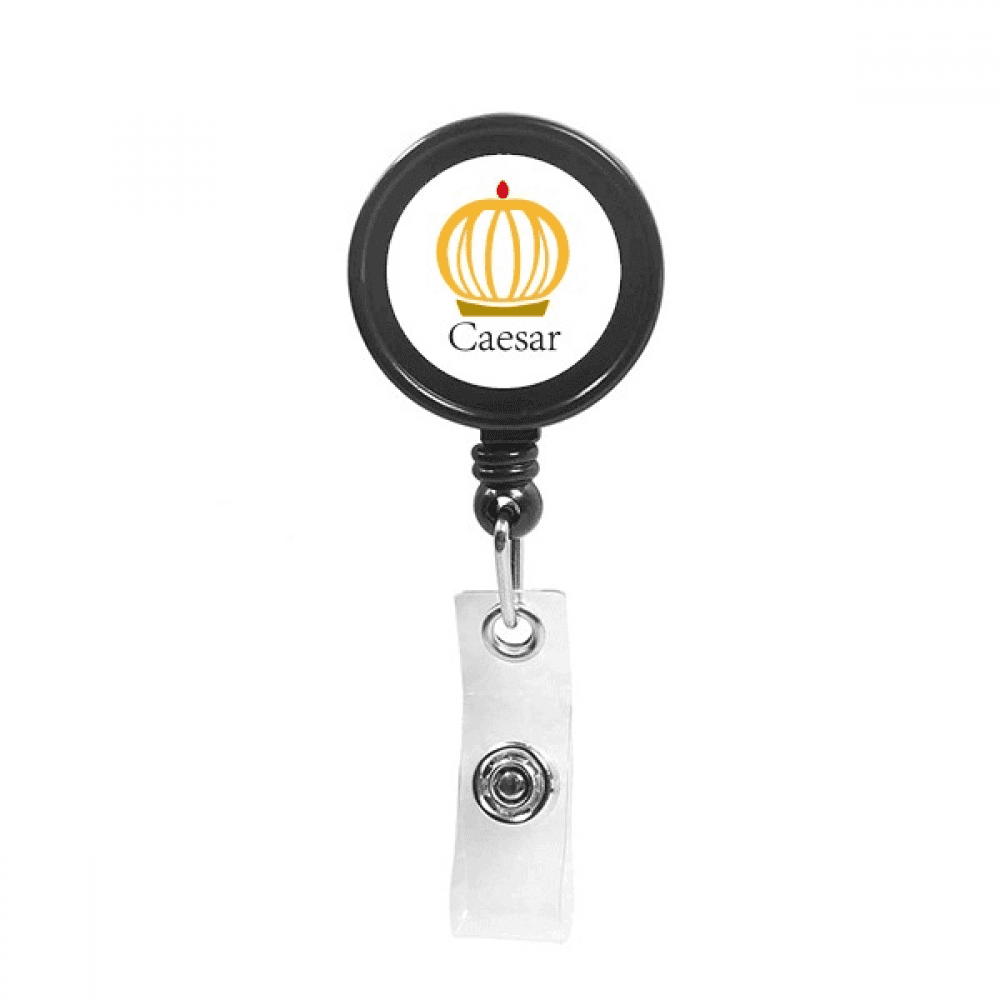 Caesar Roman Emperor Despot Tyranny Retractable Keychain Badge Holder ID Badge