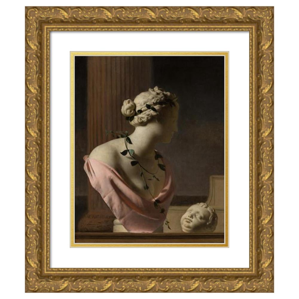 Caesar Van Everdingen 15x18 Gold Ornate Wood Frame and Double