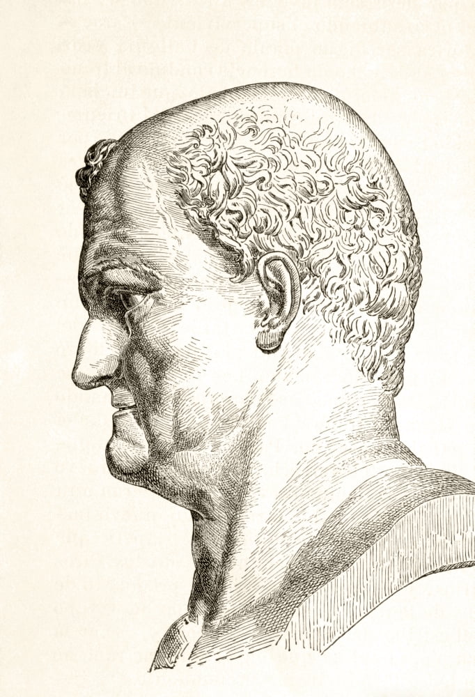 Caesar Vespasianus Augustus Or Titus Flavius Vespasianus Or Vespasian 9 Ad To 79 Ad Emperor Of Rome From El Mundo Ilustrado Published Barcelona 1880 Canvas Art - Ken Welsh Design Pics (12 x 17)