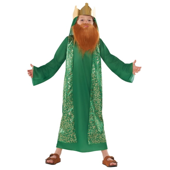 Morph Nativity King Green Kids Halloween Costume For Unisex Green 3-4 Years