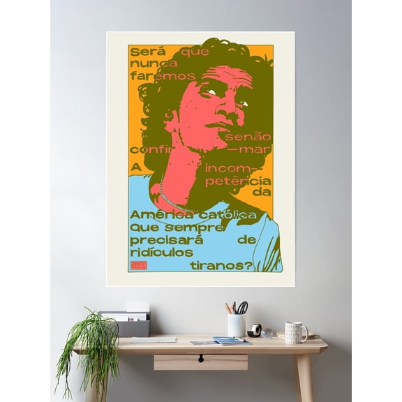 Caetano Poster Wall Art, Modern Wall Decor For Living Room Bedroom, 16x24 UNFRAMED