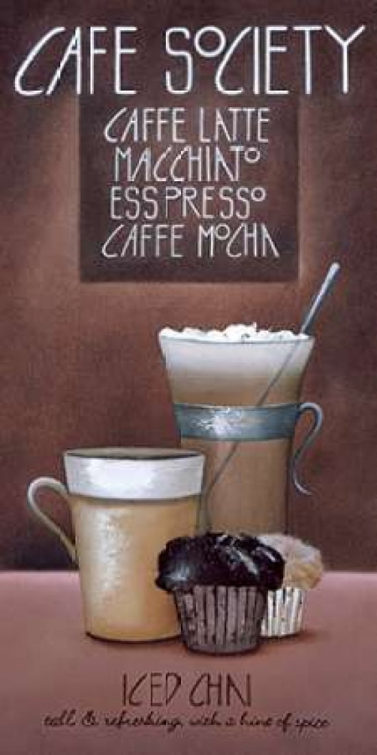Caf?© Society Canvas Art - Mandy Pritty (10 x 20)