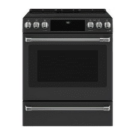 Café - 5.7 Cu. Ft. Slide-In Electric Induction Convection Range - Matte Black