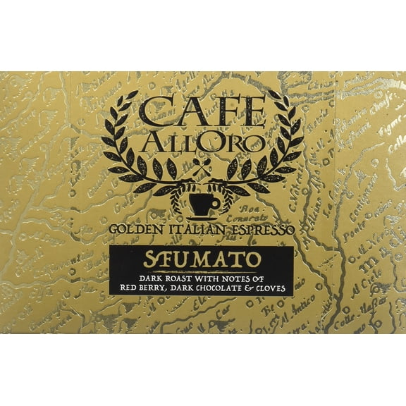 Caf AllOro Dark Roast Ultra Premium Italian Espresso & Lungo Coffee Capsules, Sfumato, 10 Count (Pack of 16)