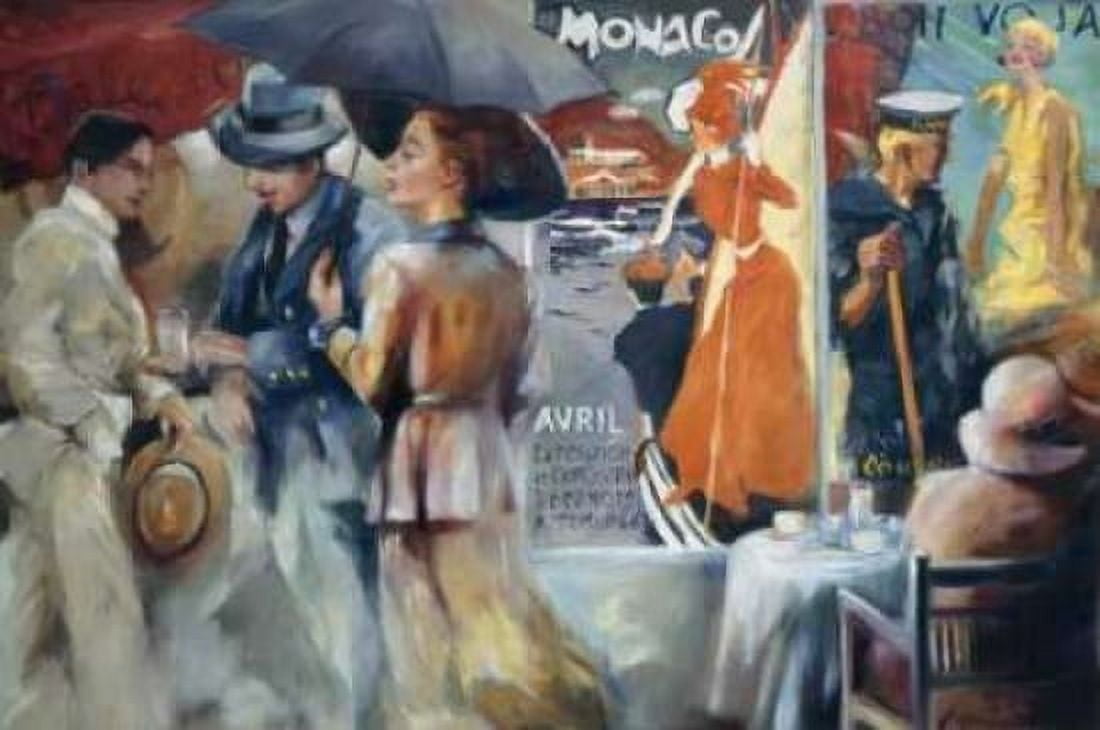 Caf√© Bon Voyage Canvas Art - Maria Zielinska (12 x 18)