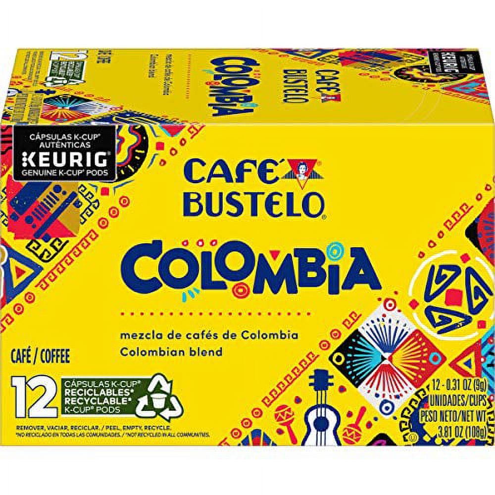 Caf Bustelo 100% Colombian Medium Roast Coffee, 12 Keurig K-Cup Pods