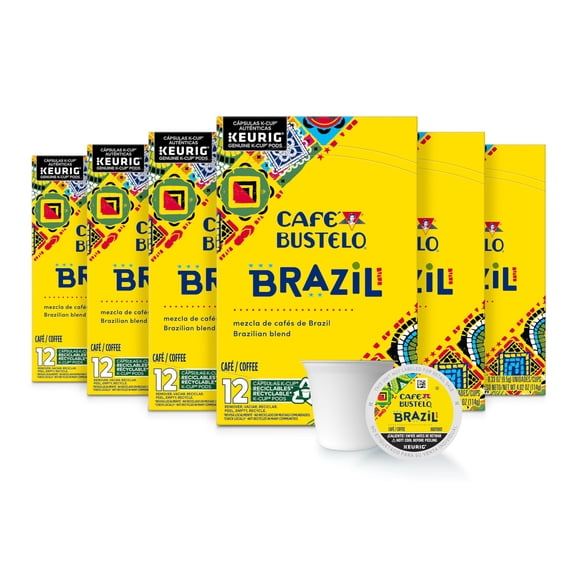 Caf Bustelo Brazil Dark Roast Coffee, 72 Keurig K-Cup Pods