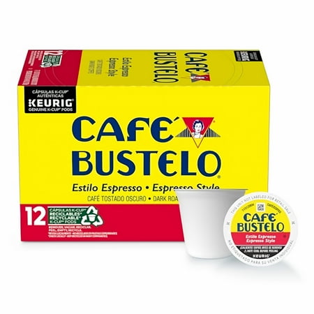 Cafè Bustelo Dark Roast Coffee K-Cup Pods Espresso Style - 12 ct (Pack of 5)