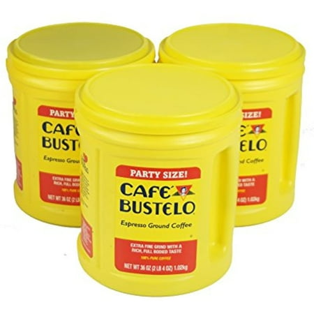 Café Bustelo Espresso Dark Roast Ground Coffee, 36 Ounce (Pack Of 3)