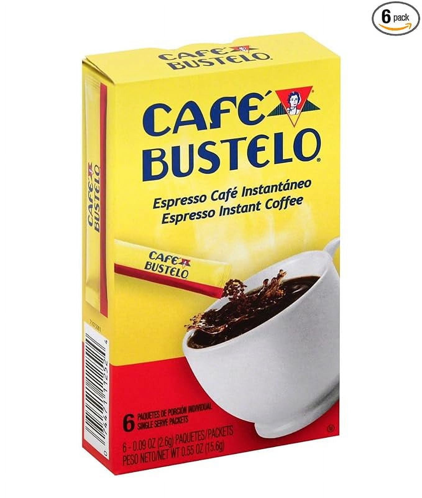 Café Bustelo Espresso Instant Coffee 6 Count Individual Packs (1 Box