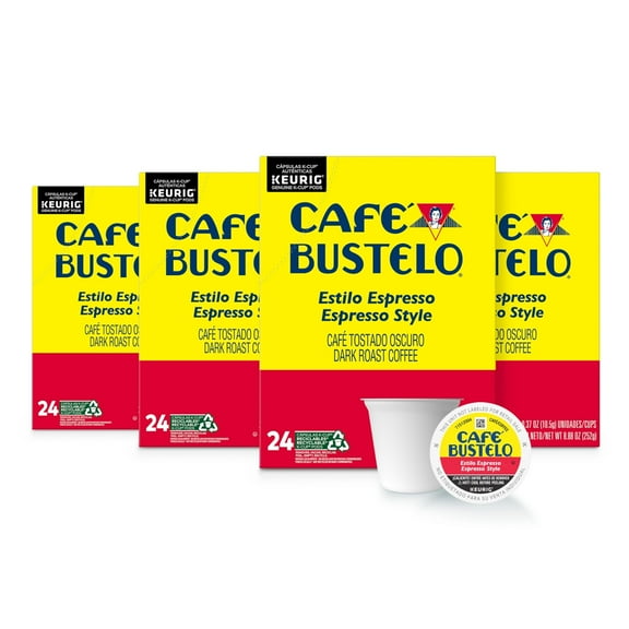 Caf Bustelo Espresso Style Dark Roast Coffee, 96 Keurig K-Cup Pods