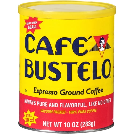 Café Bustelo Espresso Style Ground Coffee, 10 oz Vacuum-Packed Can