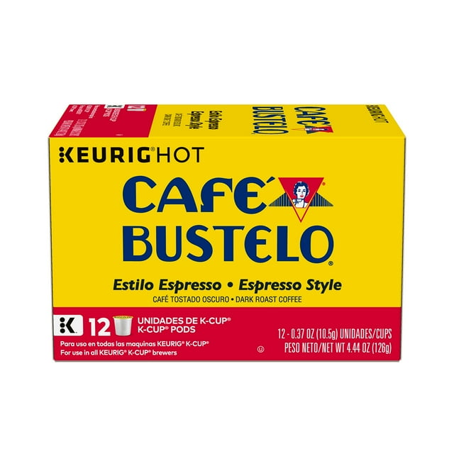 Café Bustelo Espresso Style KCup Pods for Keurig KCup Brewers, Dark
