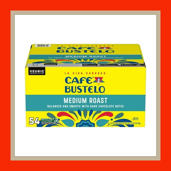 Cafe Bustelo Medium Roast 54ct k-cup