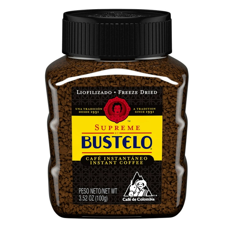 Café Bustelo Supreme Freeze Dried Instant Coffee, 100