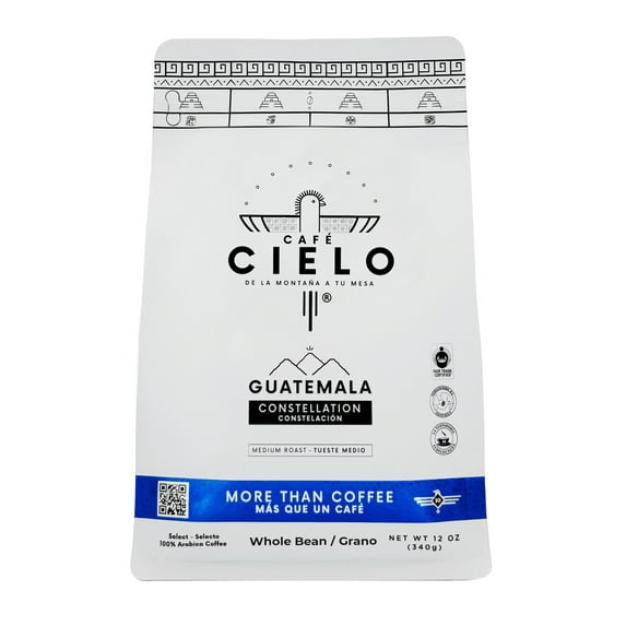 Café Cielo Blend Constellation, 100% Guatemalan Arabica Coffee, Artisanal Cultivation Single Estate Coffee, Medium Roast Coffee (Ground, 12.0 oz)
