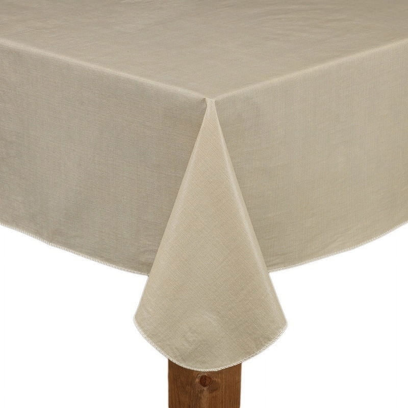 Café Deauville 100% Vinyl Tablecloth 52"X52", Grey