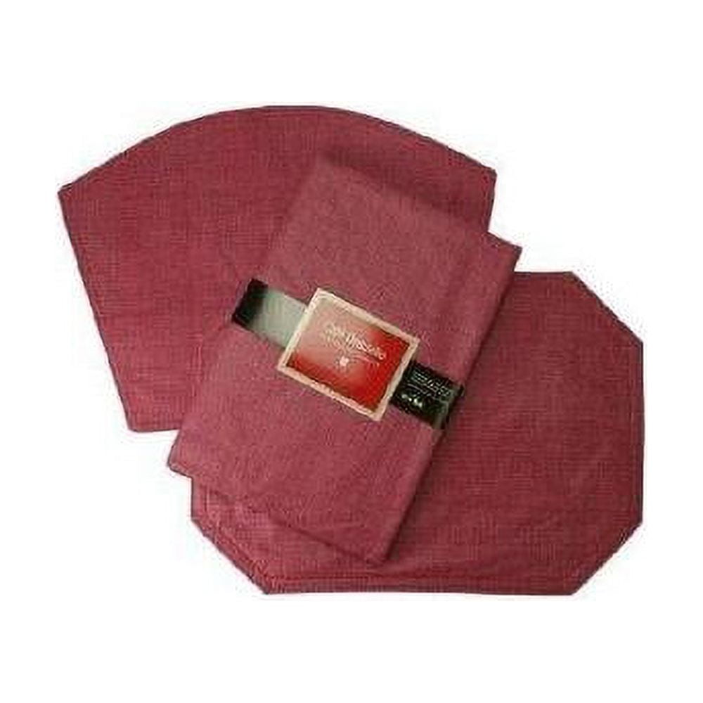 Caf Deauville 100% Vinyl Tablecloth 60"X120", Burgundy