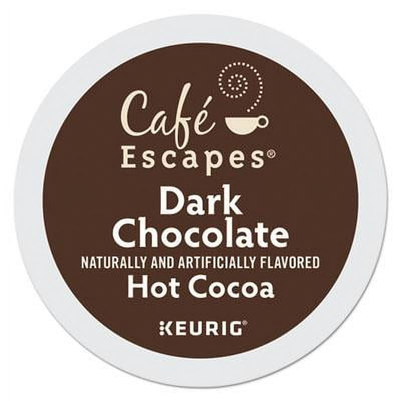 Caf Escapes-Cafe Escapes Dark Chocolate Hot Cocoa K-Cups, 24/Box