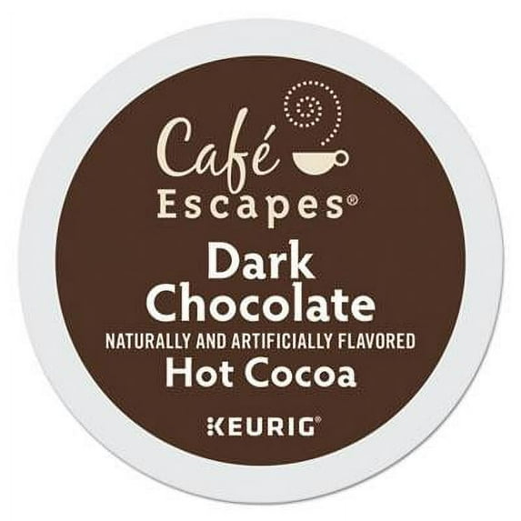 Café Escapes-Cafe Escapes Dark Chocolate Hot Cocoa K-Cups, 24/Box