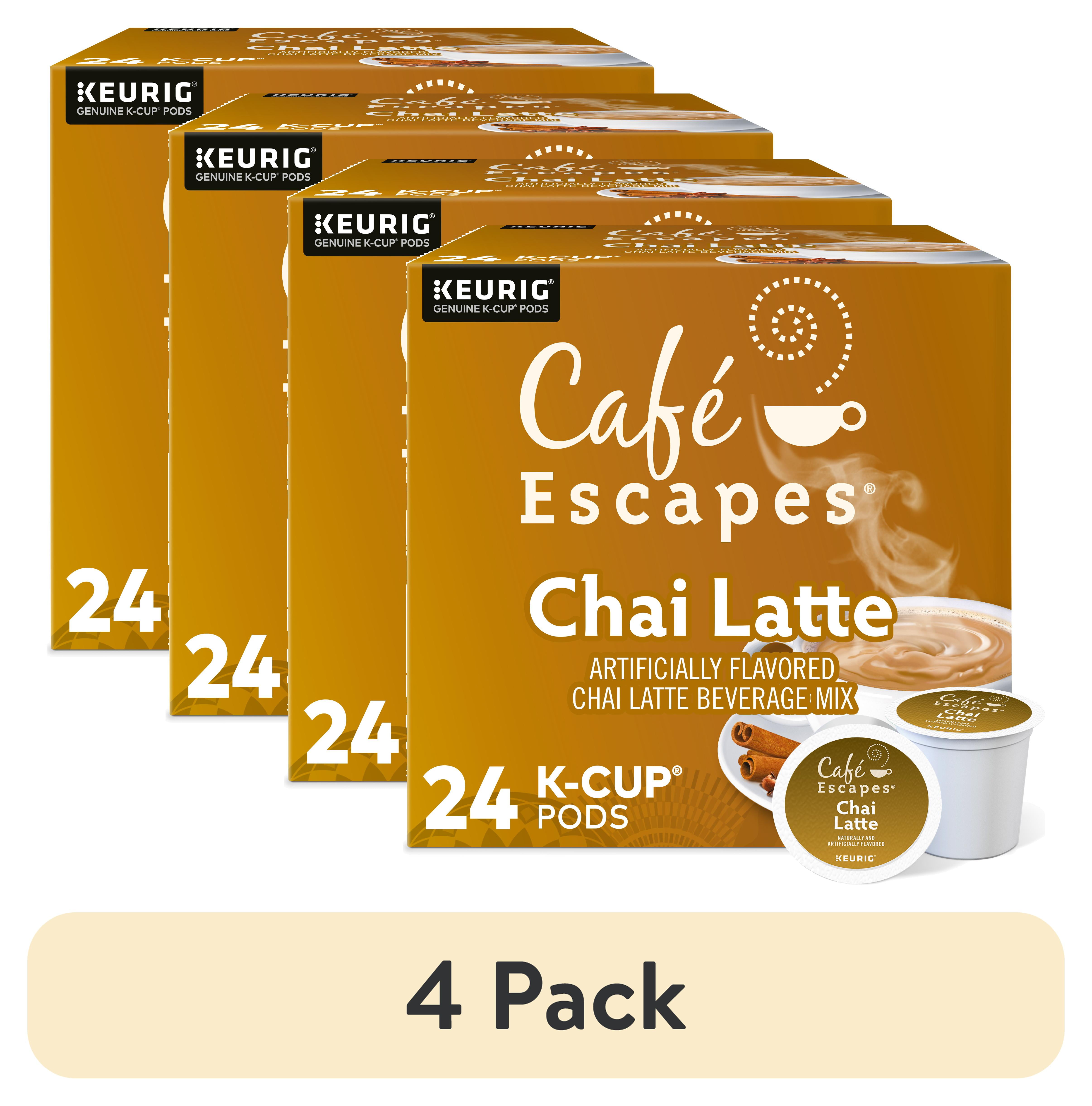 Cafe Escapes Chai Latte K-Cups, 24/Box Cafe Escapes Chai Latte K-Cups, 24/Box