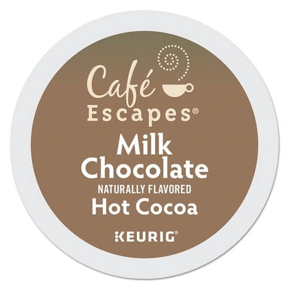 Caf Escapes Milk Chocolate Hot Cocoa K-Cups Keurig K-Cup System 24 Count, 2 Pack
