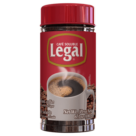 Café Legal Soluble Instant Coffee, Medium Roast, 6.3 oz