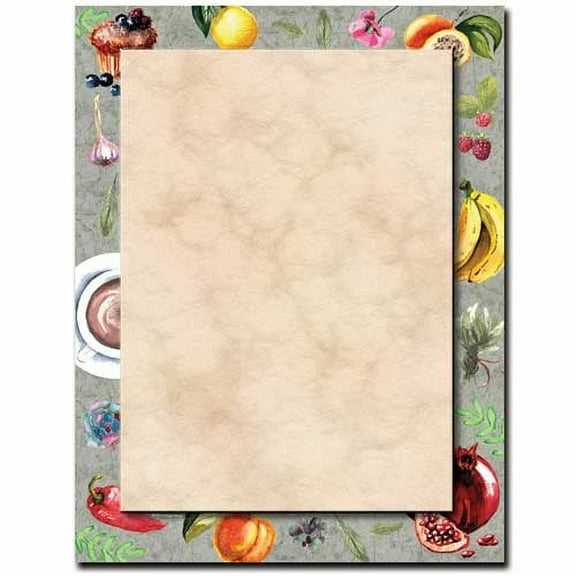 Café Menu Letterhead Laser & Inkjet Printer Paper, 25 Sheets