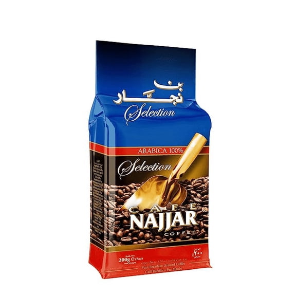 Caf Najjar, Turkish Coffee, 100% Arabica Coffee Beans, Ground Coffee, Dark Roast, Lebanese Coffee, Arabic Coffee, Coffee Beverages, Works with Turkish Coffee Machine. (1, 0.45 Pound)