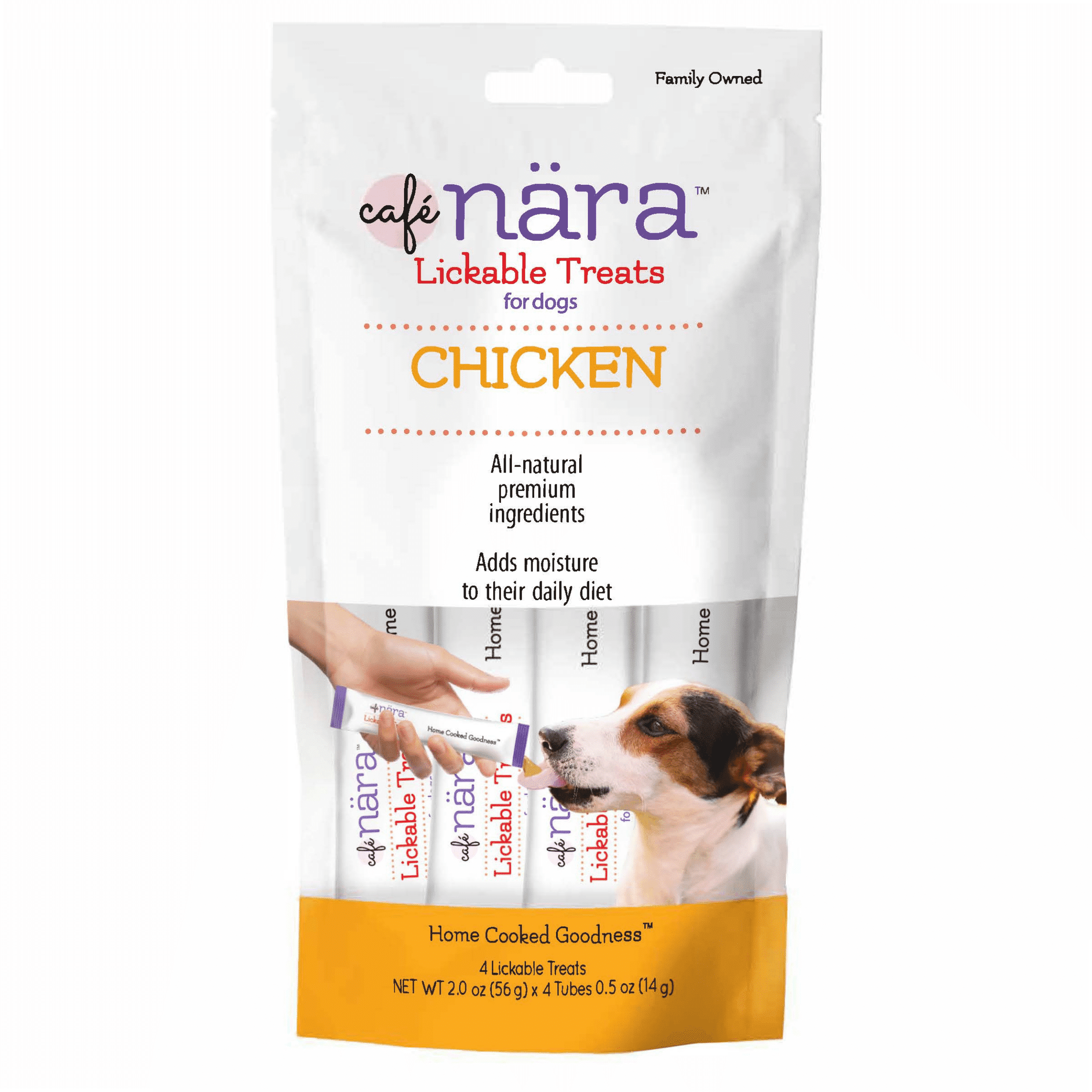 Café Nara Chicken Flavored Lickable Treats for Dogs - Pack of 6