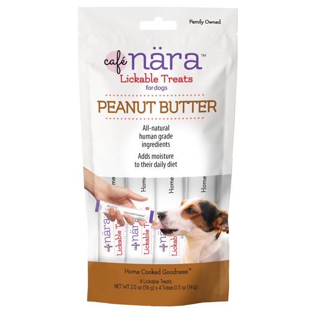 Café Nara Peanut Butter Dog Treats 4Count, Xylitol Free