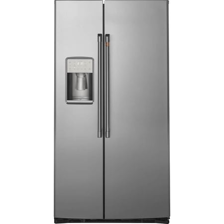 Café - 33 in. Wide 21.9 Cu. Ft. Side-by-Side Counter-Depth Refrigerator, Customizable - Stainless Steel