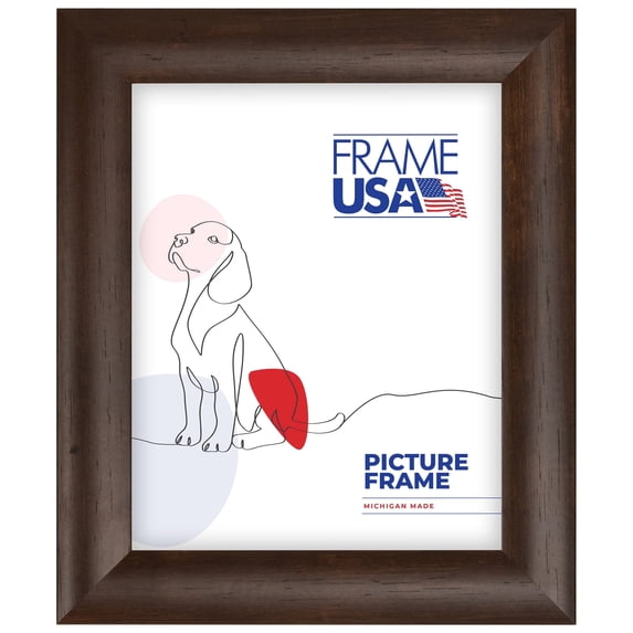 Café Rounded Brown 14x18 Inch Picture Frame