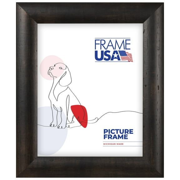 Caf Rounded Espresso 11x12 Inch Picture Frame