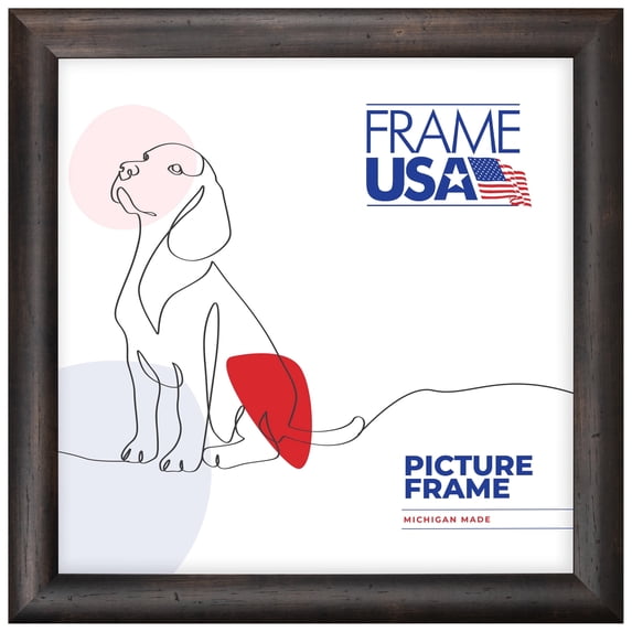 Café Rounded Espresso 12x12 Inch Picture Frame