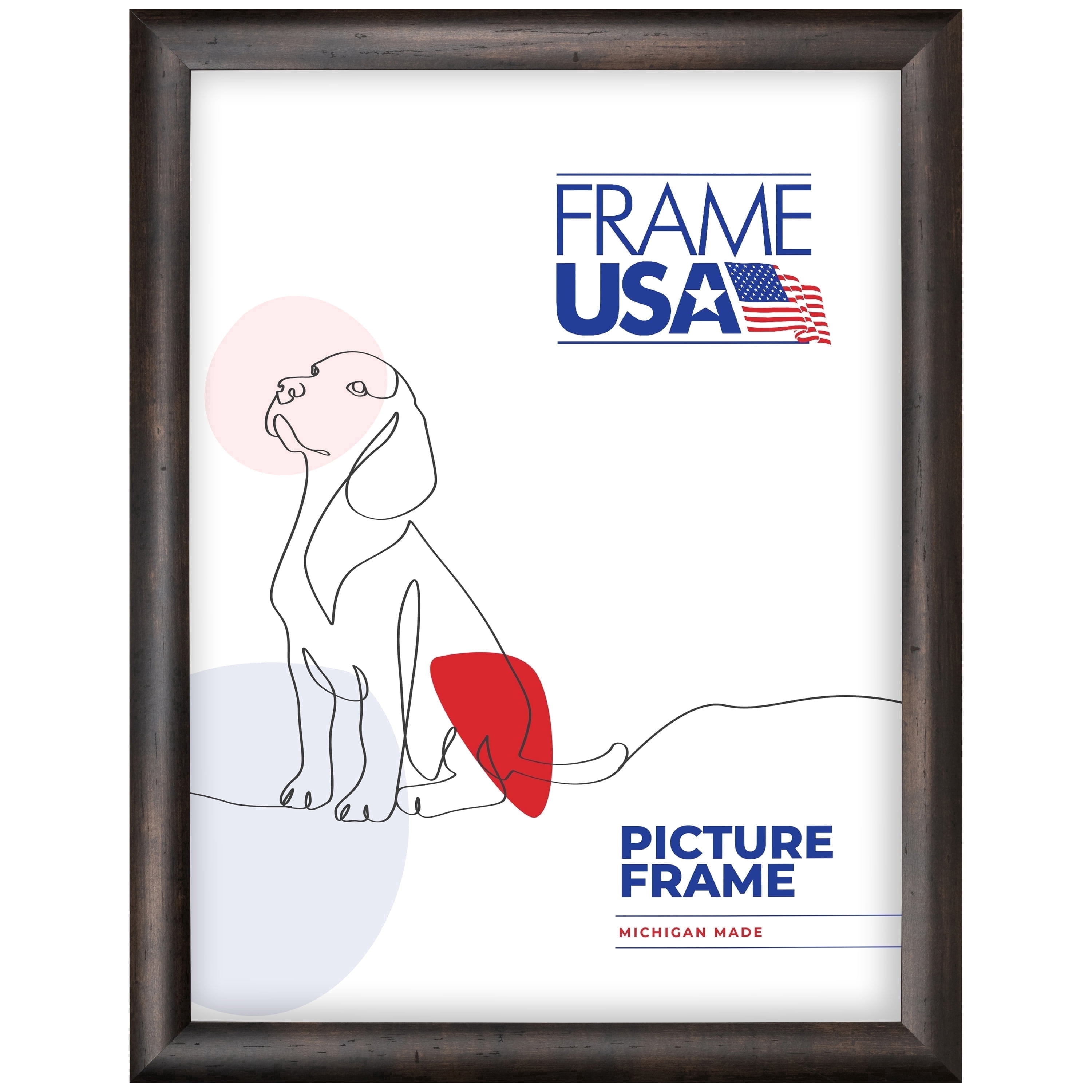 Café Rounded Espresso 18x24 Inch Picture Frame