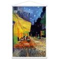 thumbnail image 1 of Cafe Terrace at Night by Vincent van Gogh Wall Poster with Wooden Magnetic Frame, 22.375" x 34", 1 of 3
