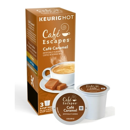 Café Escapes Café Caramel Keurig Single-Serve K-Cup Pods, 3 Count