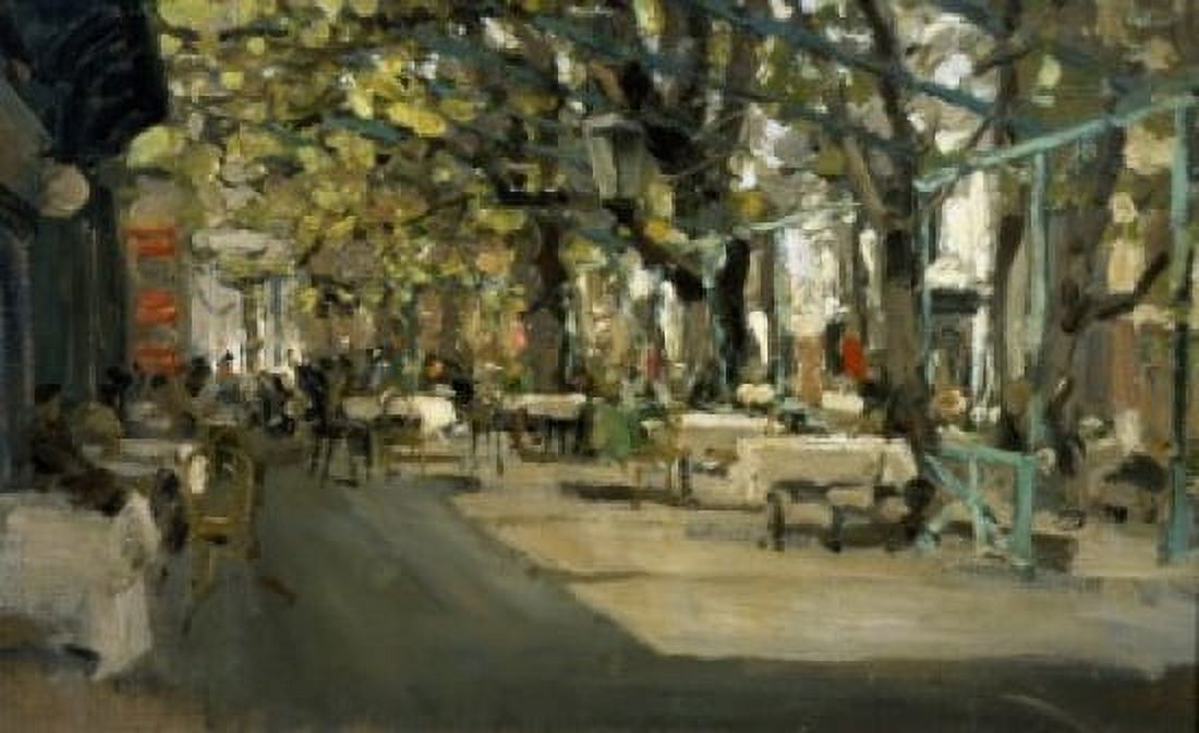 Caf in Yalta 1905 Konstantin Alekseevic Korovin (1861-1939 Russian) Tretiakov Gallery Moscow Canvas Art - Konstantin Alekseevic Korovi (18 x 24)