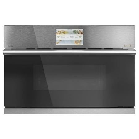 Café - 30" Built-In Single Electric Convection Oven with 240v Advantium Technology - Platinum glass