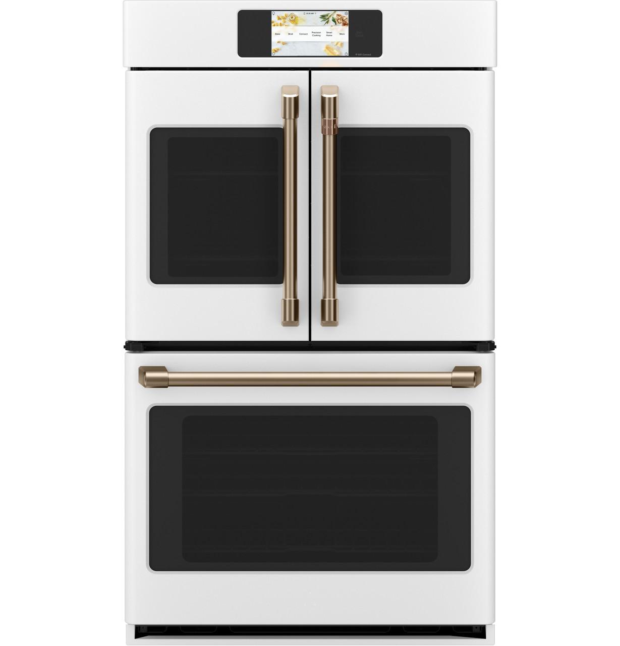 Cafe 30 inch Matte White French Door Double Wall Convection Oven (CTD90FP4NW2) - image 1 of 5
