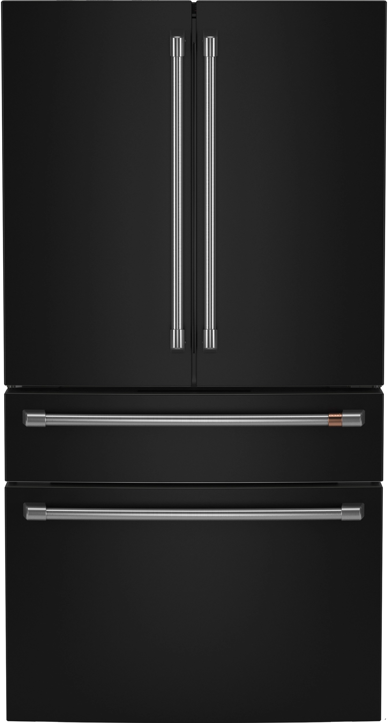 Matte Black Smart French Door Refrigerator with Ice Maker